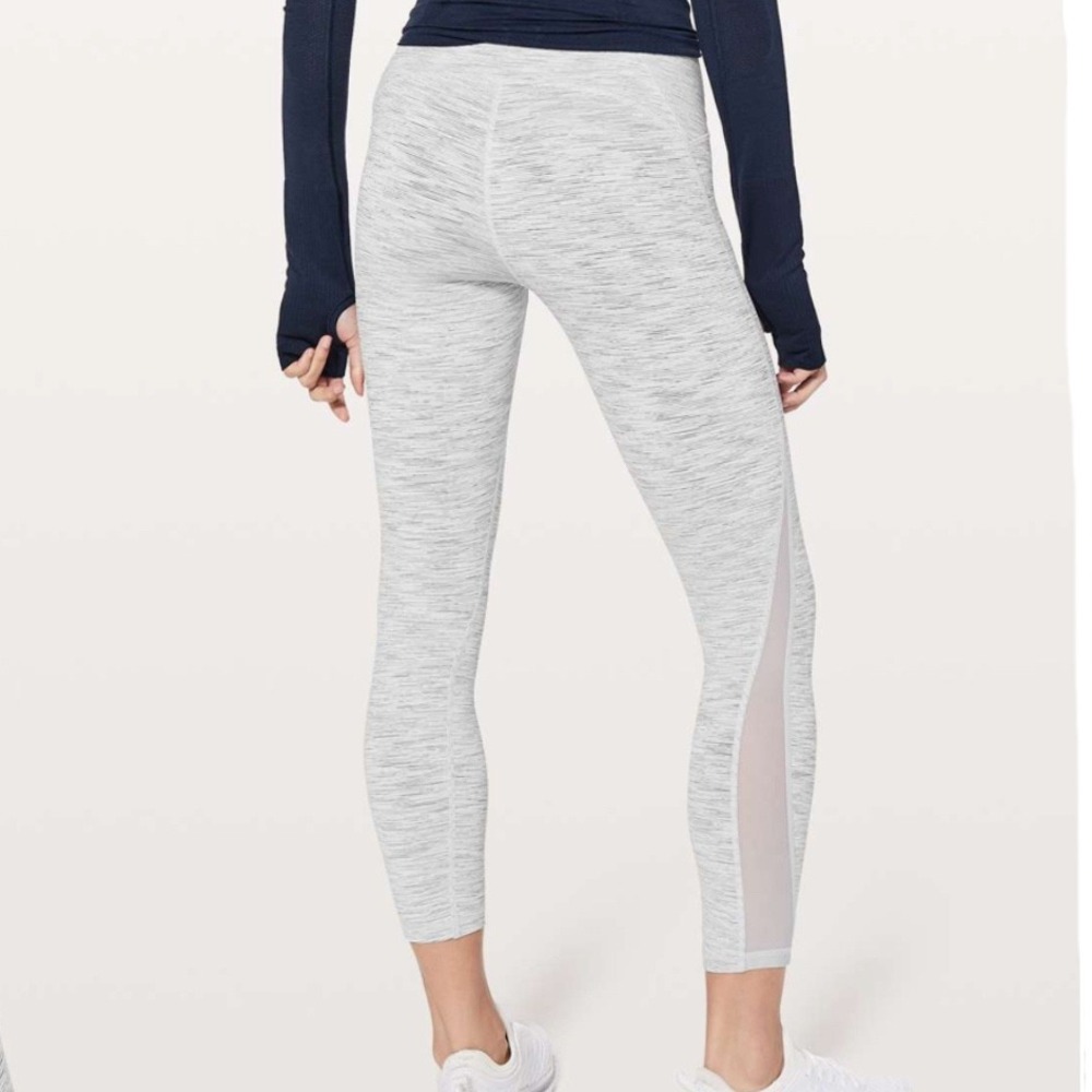 Lululemon Train Times 7/8 Grey Pant Workout Athletic‎ Leggings Size 4